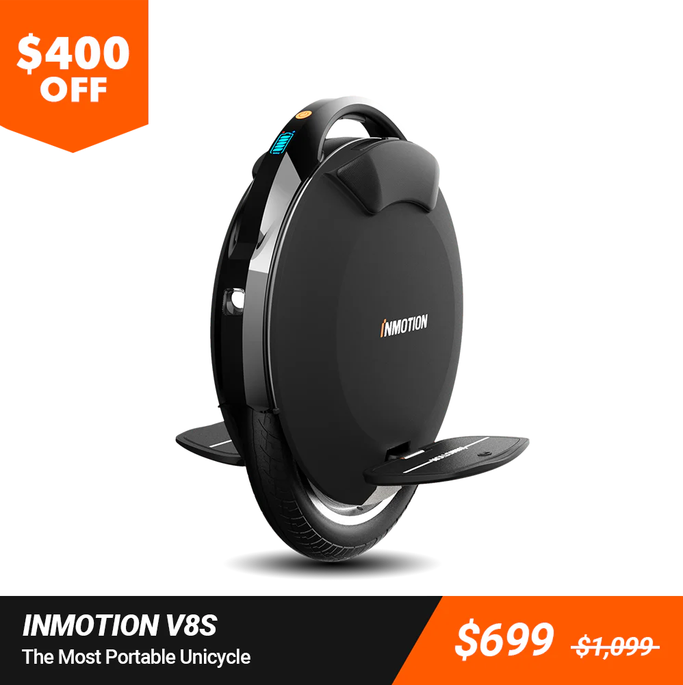 INMOTION V8 Electric Unicycle | Refurbished & Certified - IMSC