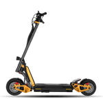 Side view of INMOTION RS scooter emphasizing its unique transformation design.