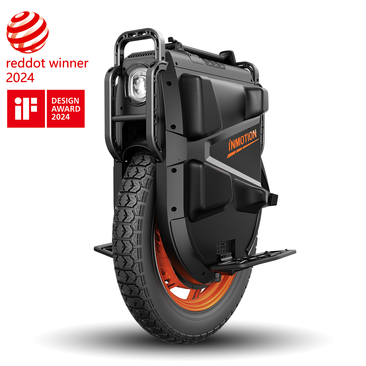INMOTION V13 Pro electric unicycle showcasing award-winning design features.