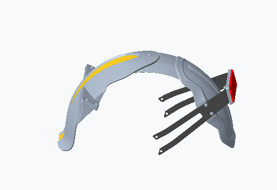 RS/RS Lite Mudguard Assembly (Rear) - INMOTION Service Center